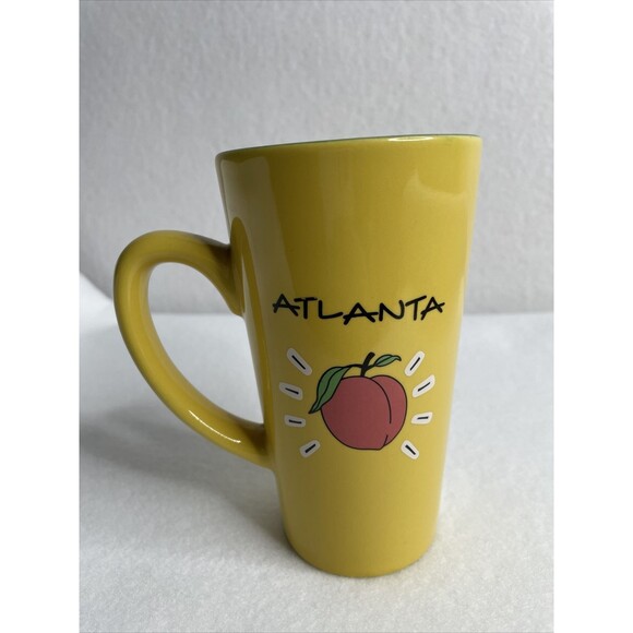 City Merchandise Atlanta Peahes and more Coffee /Tea Cup Mug Yellow/Blue - Picture 6 of 12